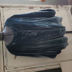 Teal Velvet Jacket